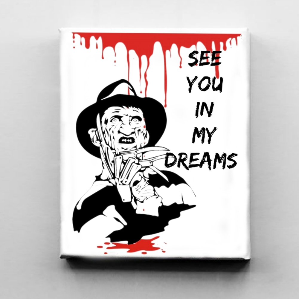 Freddy Krueger from Nightmare on Elm St Canvas Art 🔪